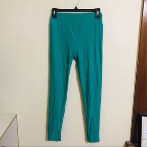 LuLaRoe One Size Teal Leggings